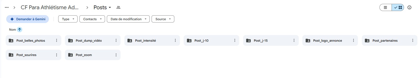 Dossier des posts Dossier des posts